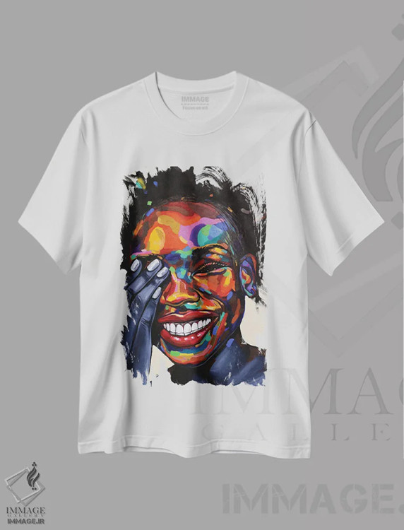 تیشرت سفید طرح دار سفرهای من II، هنر آمریکایی آفریقایی تبار اثر دامولا آیگبایو | immage.ir