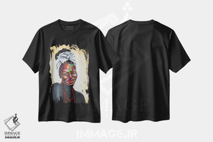 تیشرت مشکی طرح دار فرهنگ IV، هنر آمریکایی آفریقایی تبار اثر دامولا آیگبایو | immage.ir