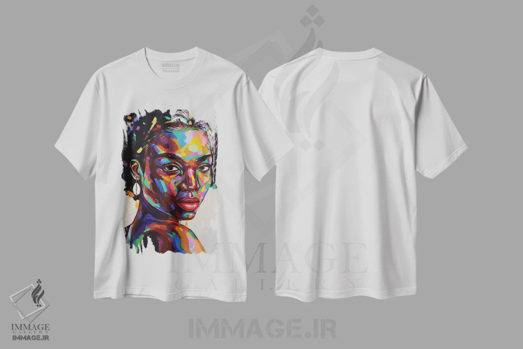 تیشرت سفید طرح دار هدف از وجود IX، هنر آمریکایی آفریقایی تبار اثر دامولا آیگبایو | فروشگاه ایماژ