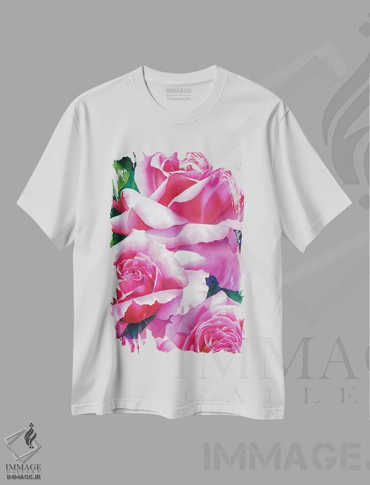 تیشرت سفید طرح دار لمس مخملین، دکور معاصر اثر دیانا میلر-پیرس | immage.ir