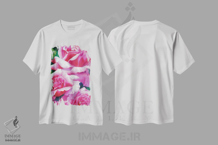 تیشرت سفید طرح دار لمس مخملین، دکور معاصر اثر دیانا میلر-پیرس | immage.ir