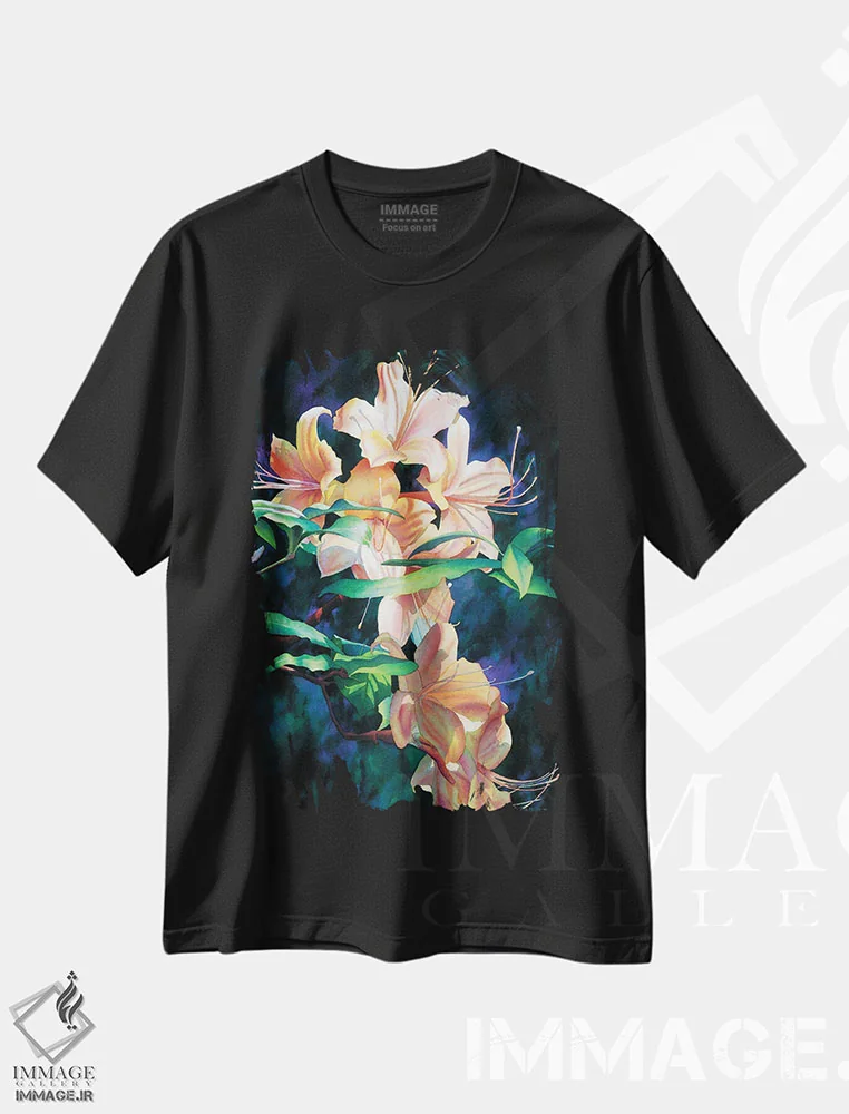 تیشرت مشکی طرح دار دوباره بالای تپه، دکور معاصر اثر دیانا میلر-پیرس | immage.ir