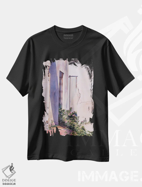 تیشرت مشکی طرح دار نور صبحگاهی کارائیب، دکور معاصر اثر دیانا میلر-پیرس | immage.ir