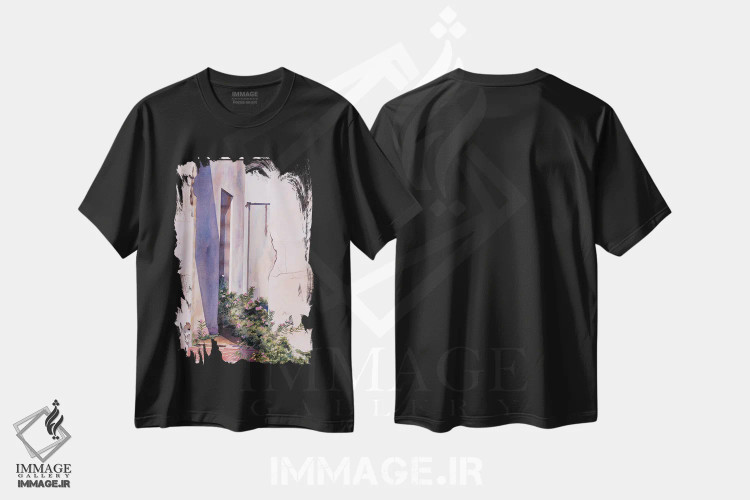 تیشرت مشکی طرح دار نور صبحگاهی کارائیب، دکور معاصر اثر دیانا میلر-پیرس | immage.ir