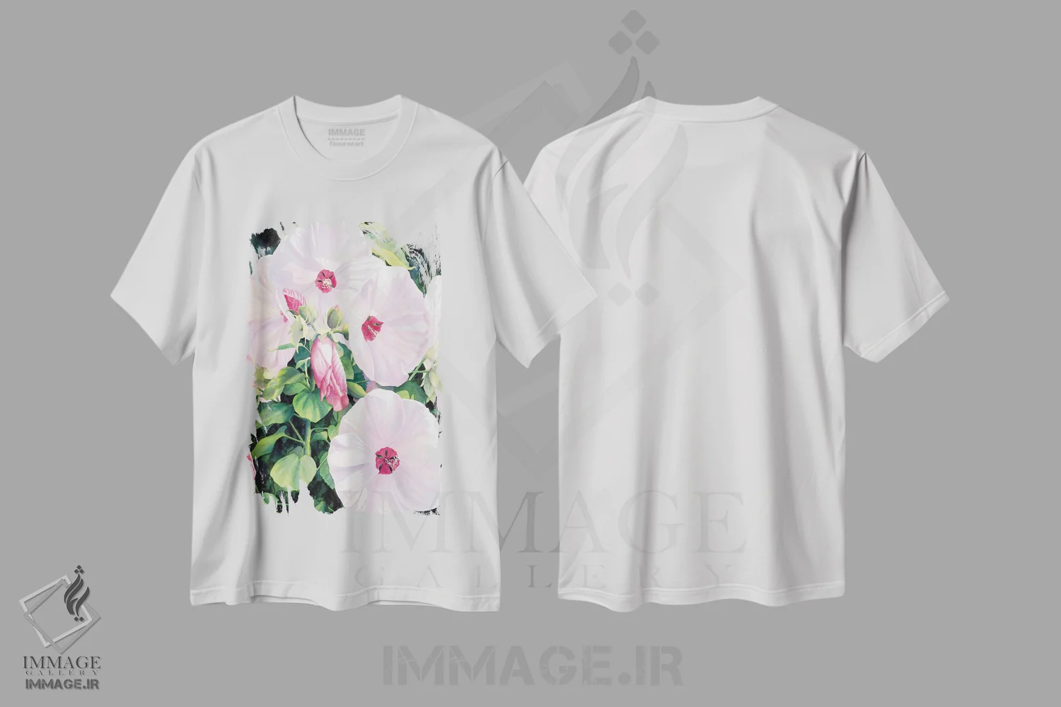 تیشرت سفید طرح دار آبشار، دکور معاصر اثر دیانا میلر-پیرس | immage.ir