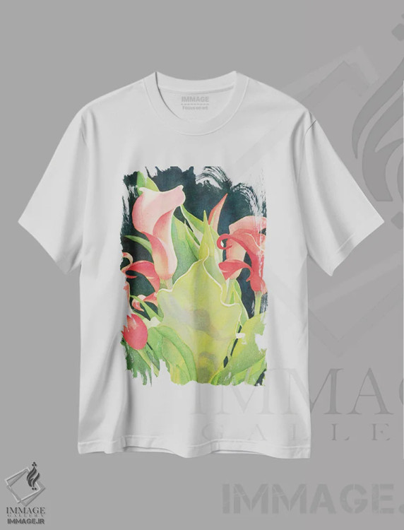 تیشرت سفید طرح دار دیده بان گلی - کالای لیلی، دکور معاصر اثر دیانا میلر-پیرس | immage.ir