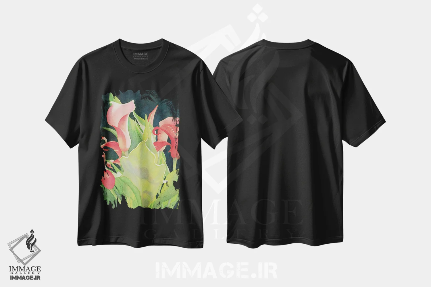 تیشرت مشکی طرح دار دیده بان گلی - کالای لیلی، دکور معاصر اثر دیانا میلر-پیرس | فروشگاه ایماژ