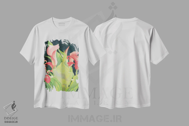 تیشرت سفید طرح دار دیده بان گلی - کالای لیلی، دکور معاصر اثر دیانا میلر-پیرس | immage.ir