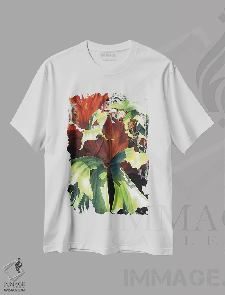 تیشرت سفید طرح دار تب جامائیکایی، دکور معاصر اثر دیانا میلر-پیرس | immage.ir