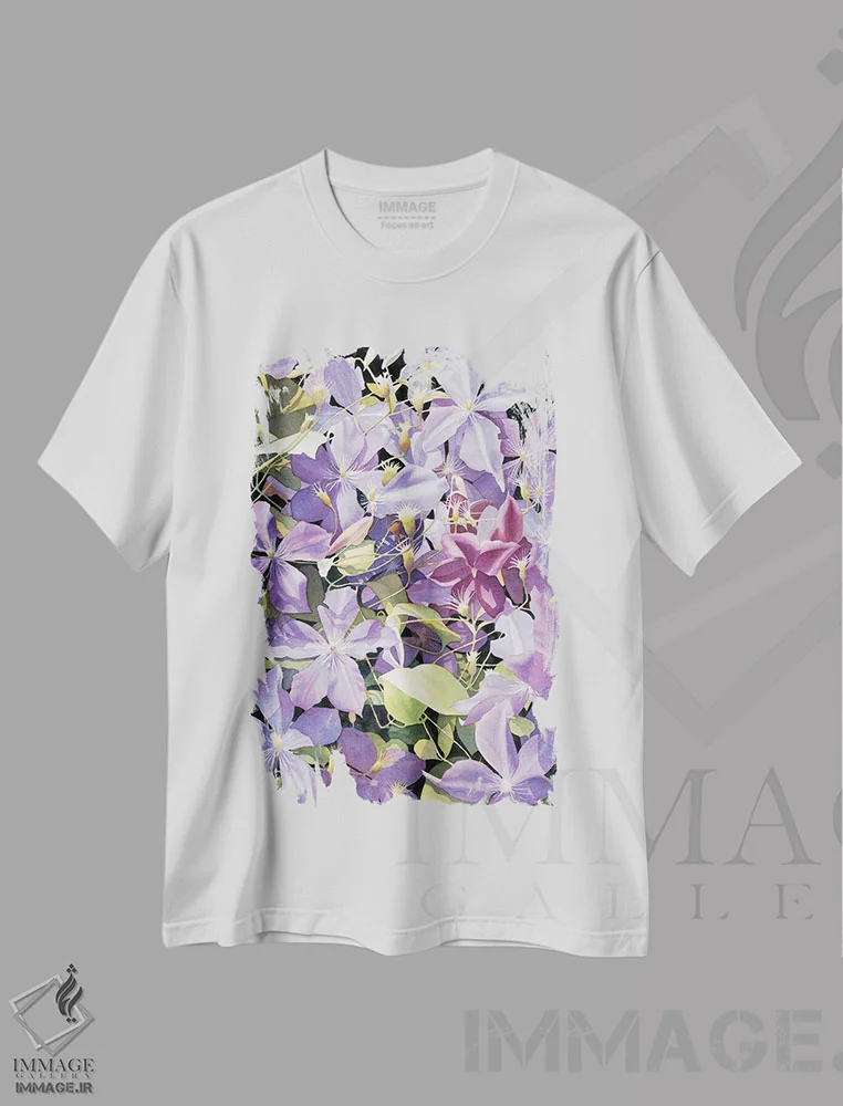 تیشرت سفید طرح دار سردرگمی اسطوخودوس، دکور معاصر اثر دیانا میلر-پیرس | immage.ir