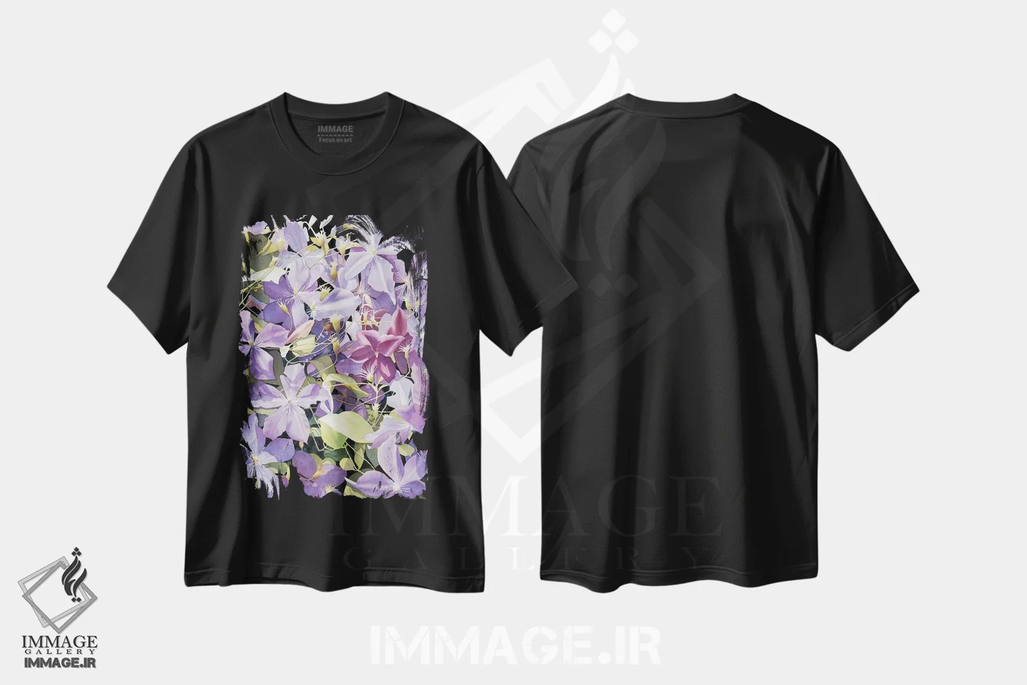 تیشرت مشکی طرح دار سردرگمی اسطوخودوس، دکور معاصر اثر دیانا میلر-پیرس | فروشگاه ایماژ