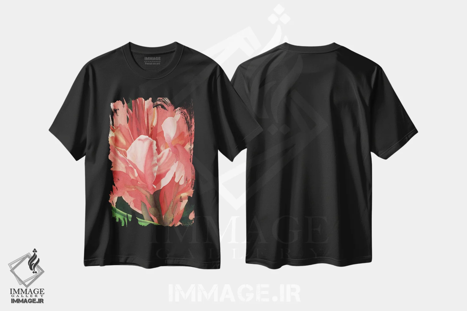 تیشرت مشکی طرح دار شور در رنگ قرمز، دکور معاصر اثر دیانا میلر-پیرس | immage.ir