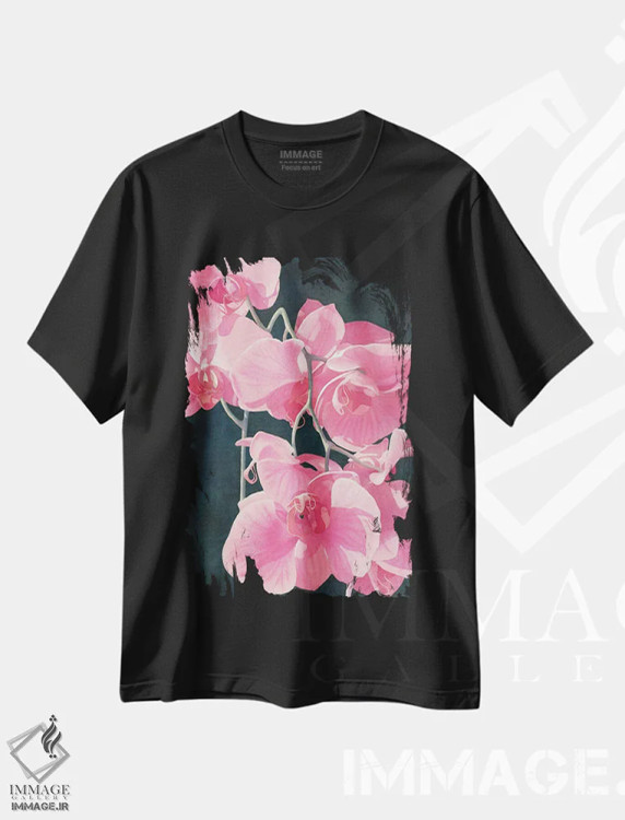 تیشرت مشکی طرح دار شکوه عجیب صورتی، دکور معاصر اثر دیانا میلر-پیرس | immage.ir