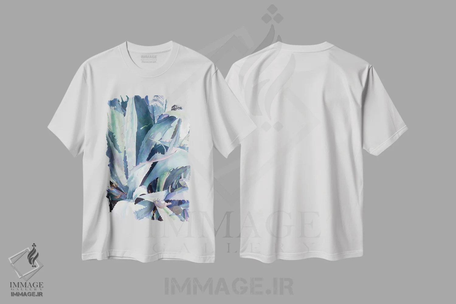 تیشرت سفید طرح دار آگاو I، دکور معاصر اثر دیانا میلر-پیرس | immage.ir