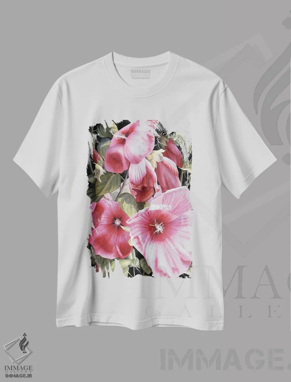 تیشرت سفید طرح دار سرناد، دکور معاصر اثر دیانا میلر-پیرس | فروشگاه ایماژ