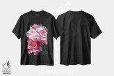 تیشرت مشکی طرح دار رزها قرمز هستند، دکور معاصر اثر دیانا میلر-پیرس | immage.ir