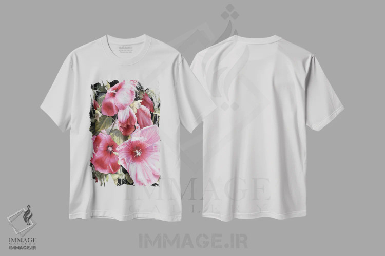 تیشرت سفید طرح دار سرناد، دکور معاصر اثر دیانا میلر-پیرس | فروشگاه ایماژ