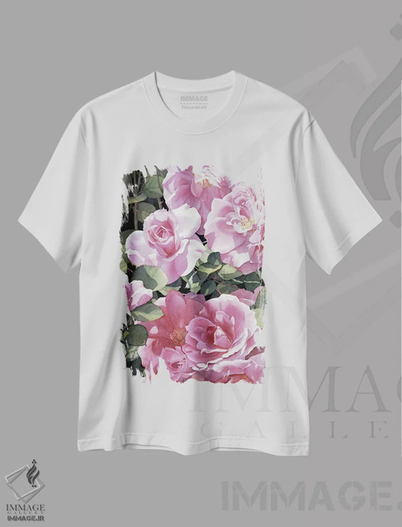 تیشرت سفید طرح دار سوناتا در صورتی، دکور معاصر اثر دیانا میلر-پیرس | immage.ir