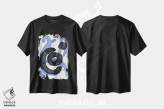 تیشرت مشکی طرح دار سلطنتی اثر دومونیک براون | فروشگاه ایماژ