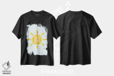 تیشرت مشکی طرح دار تو نور آفتاب منی، هنر دیجیتال اثر دومونیک براون | فروشگاه ایماژ