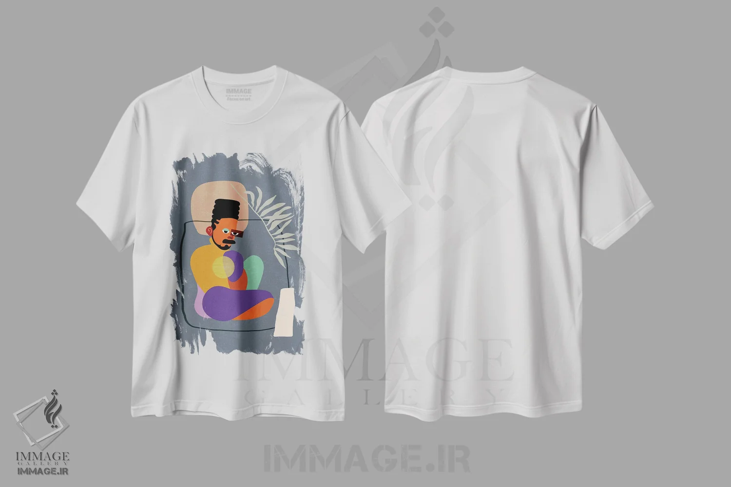 تیشرت سفید طرح دار آقای وین، هنر آمریکایی آفریقایی تبار اثر دومونیک براون | immage.ir
