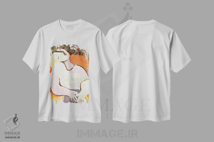 تیشرت سفید طرح دار رویا، هنر دیجیتال اثر فایو بای فایو کالکتیو | immage.ir