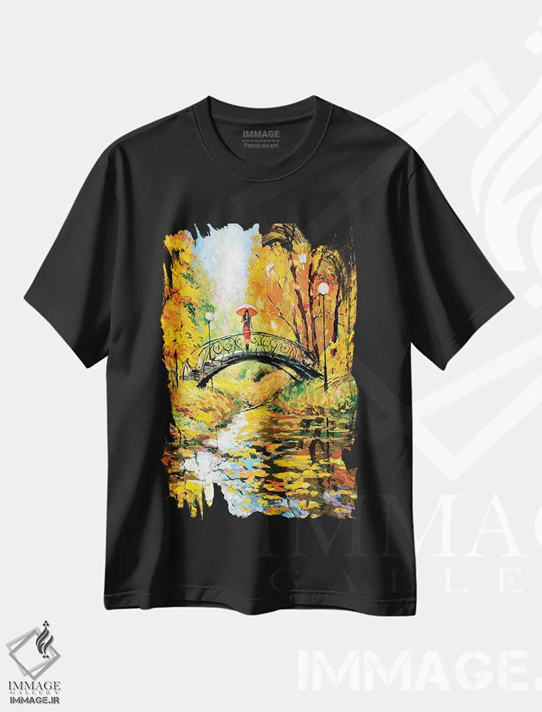 تیشرت مشکی طرح دار انتظار، مدیوم اثر دمیتری اسپیروس | immage.ir
