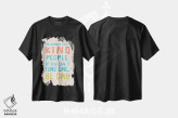 تیشرت مشکی طرح دار آدم های مهربان، تایپوگرافی اثر دلورس ناسکرنت | فروشگاه ایماژ
