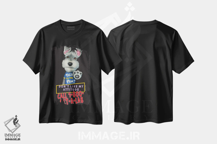 تیشرت مشکی طرح دار شنوزر: یک لابرادور بگیر!، هنر دیجیتال اثر دنی گوردون | immage.ir