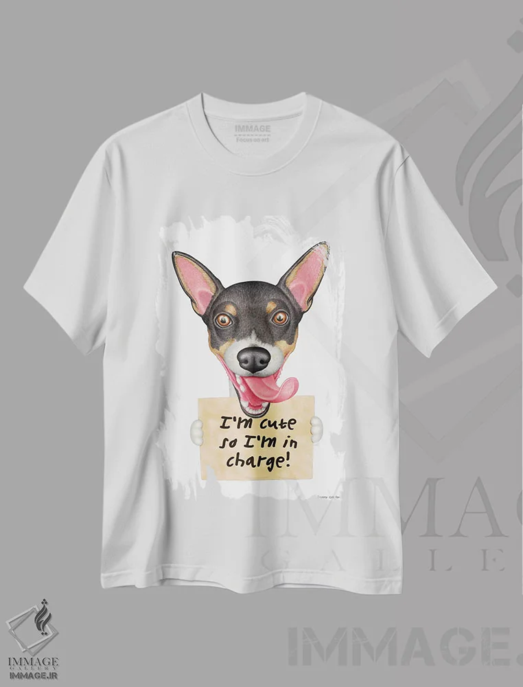 تیشرت سفید طرح دار رت تریر، تزئینی اثر دنی گوردون | immage.ir