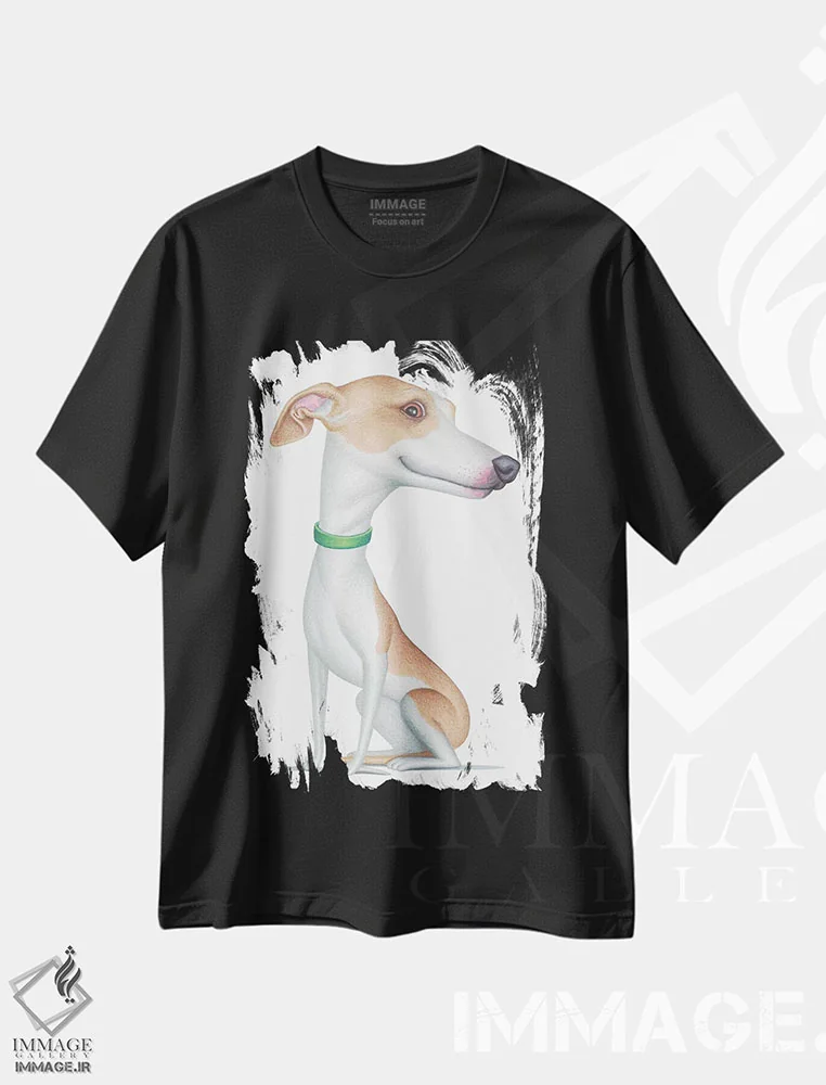 تیشرت مشکی طرح دار ویپت، تزئینی اثر دنی گوردون | فروشگاه ایماژ