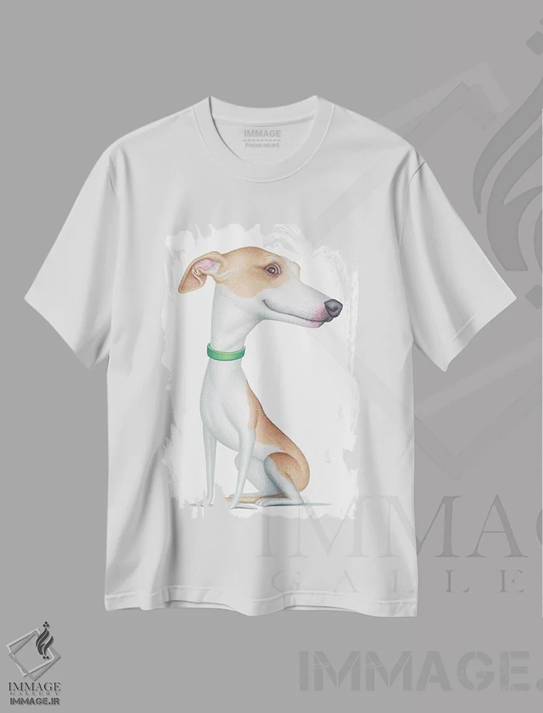 تیشرت سفید طرح دار ویپت، تزئینی اثر دنی گوردون | immage.ir