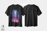 تیشرت مشکی طرح دار شیکاگو، هنر دیجیتال اثر دانی آرت | immage.ir