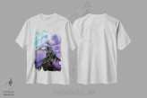 تیشرت سفید طرح دار روح گرگ برقی، هنر دیجیتال اثر دانی آرت | immage.ir
