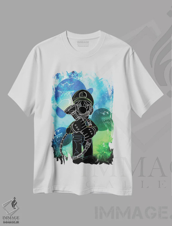 تیشرت سفید طرح دار روح شکارچی ارواح، هنر دیجیتال اثر دانی آرت | فروشگاه ایماژ