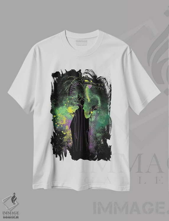 تیشرت سفید طرح دار هنر شیطانی، هنر دیجیتال اثر دانی آرت | immage.ir