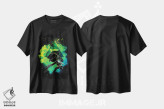 تیشرت مشکی طرح دار روح باد، هنر دیجیتال اثر دانی آرت | immage.ir
