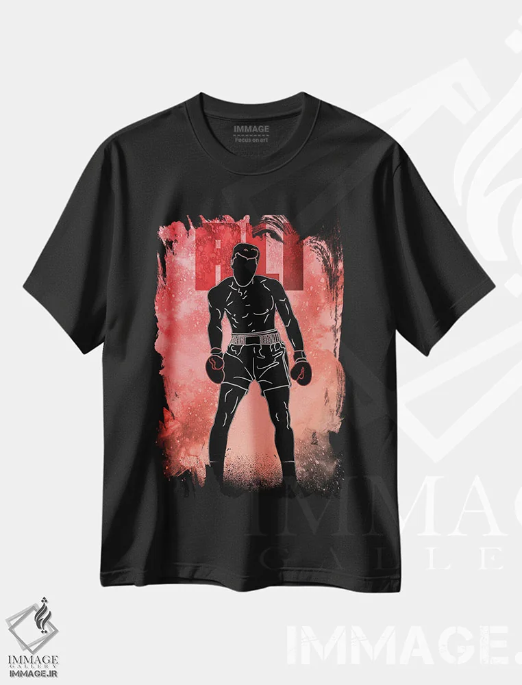 تیشرت مشکی طرح دار روح بزرگ ترین، هنر دیجیتال اثر دانی آرت | immage.ir