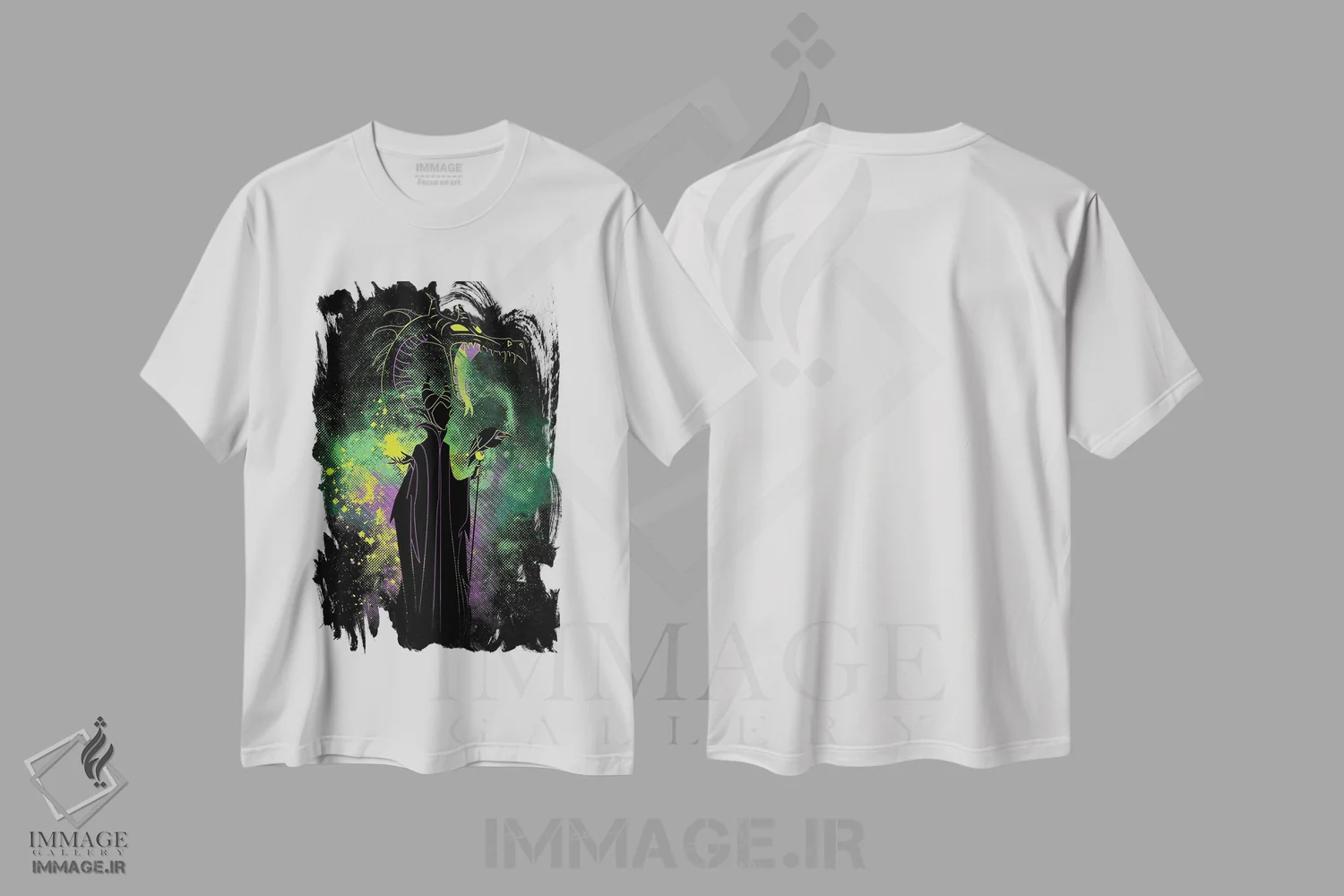 تیشرت سفید طرح دار هنر شیطانی، هنر دیجیتال اثر دانی آرت | immage.ir