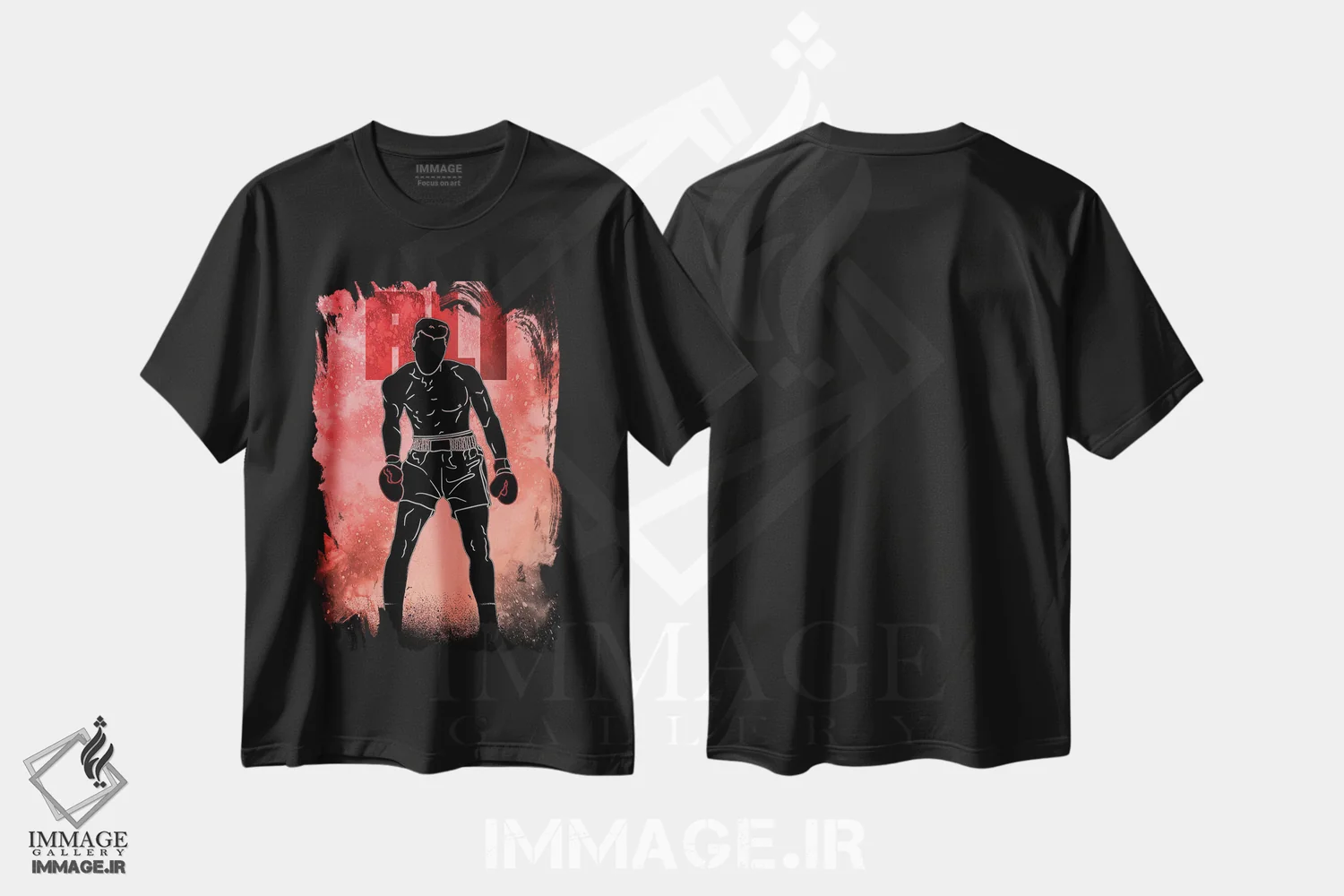 تیشرت مشکی طرح دار روح بزرگ ترین، هنر دیجیتال اثر دانی آرت | immage.ir