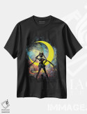 تیشرت مشکی طرح دار هنر ماه، هنر دیجیتال اثر دانی آرت | immage.ir