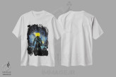 تیشرت سفید طرح دار هنر پسر آینده، هنر دیجیتال اثر دانی آرت | immage.ir