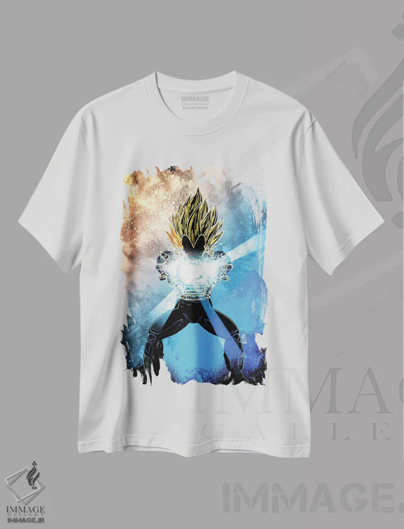 تیشرت سفید طرح دار روح انفجار نهایی، هنر دیجیتال اثر دانی آرت | فروشگاه ایماژ