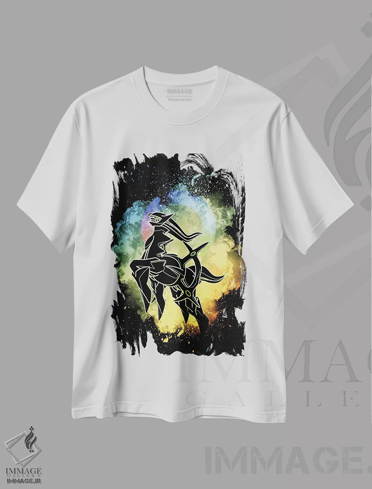 تیشرت سفید طرح دار روح اصل، هنر دیجیتال اثر دانی آرت | فروشگاه ایماژ