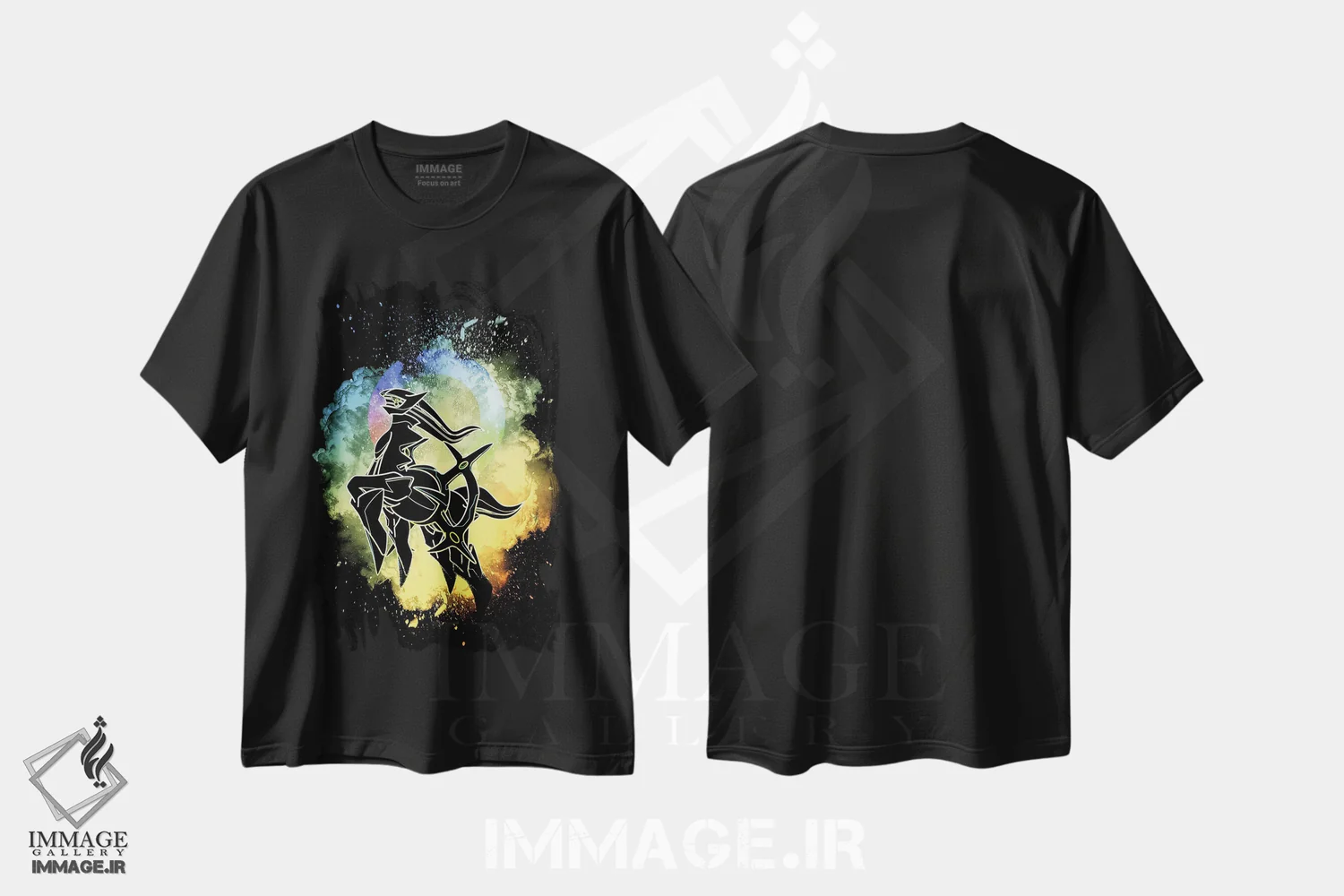 تیشرت مشکی طرح دار روح اصل، هنر دیجیتال اثر دانی آرت | immage.ir