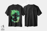 تیشرت مشکی طرح دار روح دایناسور، هنر دیجیتال اثر دانی آرت | فروشگاه ایماژ