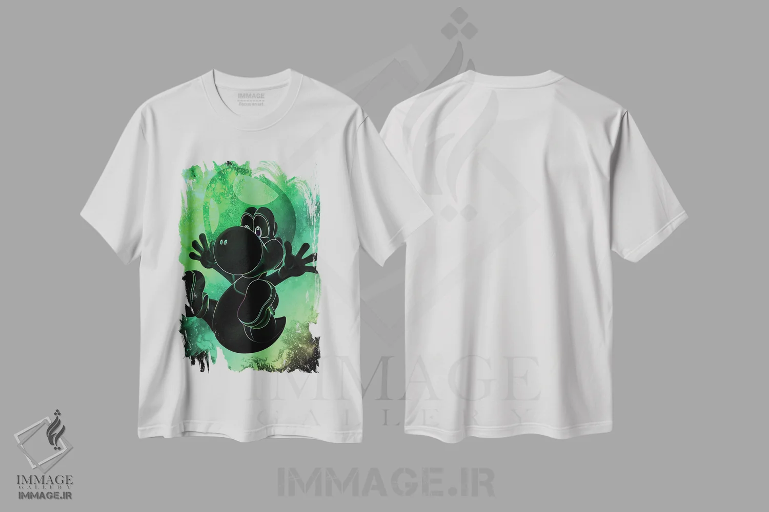 تیشرت سفید طرح دار روح دایناسور، هنر دیجیتال اثر دانی آرت | immage.ir