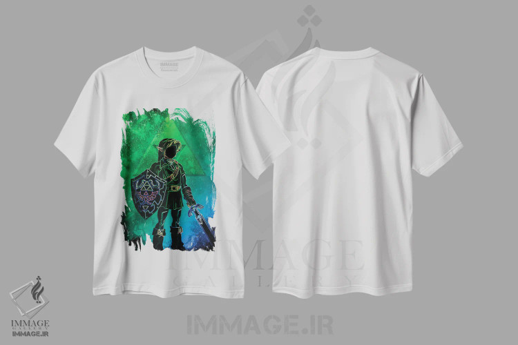 تیشرت سفید طرح دار روح قهرمان زمان، هنر دیجیتال اثر دانی آرت | فروشگاه ایماژ