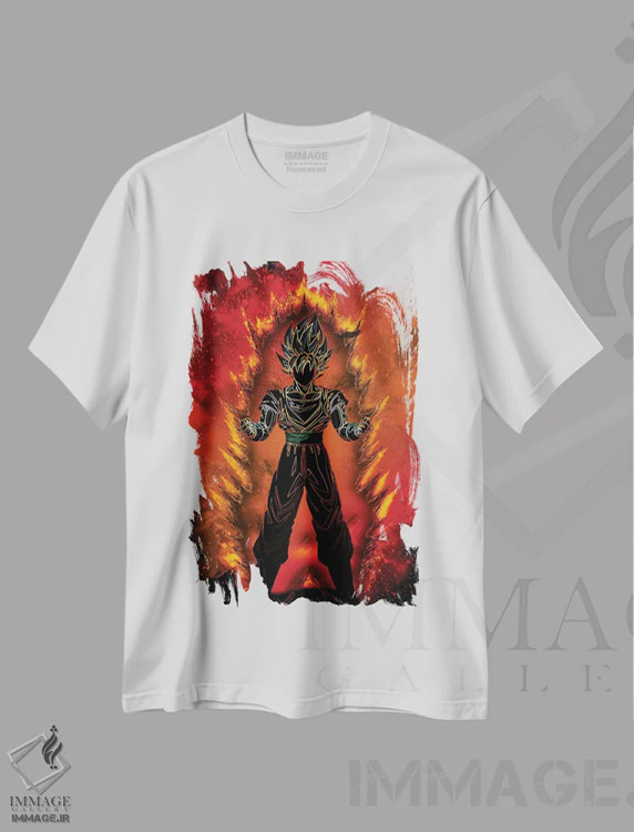 تیشرت سفید طرح دار روح سایان، هنر دیجیتال اثر دانی آرت | فروشگاه ایماژ