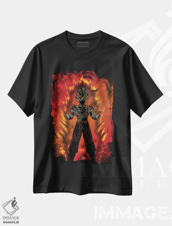 تیشرت مشکی طرح دار روح سایان، هنر دیجیتال اثر دانی آرت | immage.ir